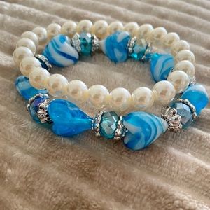 Heart shaped Blue Bracelet